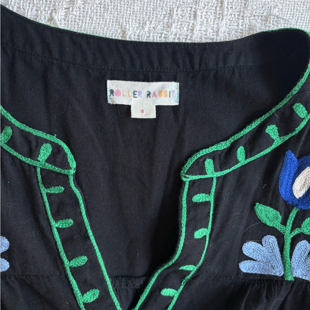 Roller Rabbit Embroidered Mini Dress - Picture 4 of 7